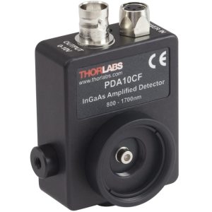 Thorlabs索雷博 PDA10CF 光纤耦合硅探测器 200-1100nm FC接口 固定增益 低噪声 光纤通信