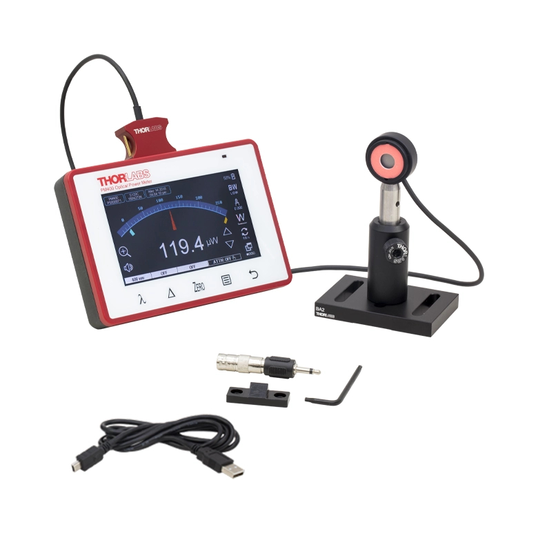 Thorlabs PM400K2 触屏数字功率和能量表头 硅探头 400-1100nm 500nW-500mW