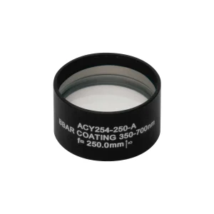 Thorlabs ACY254-250-A 柱面消色差双合透镜 Ø25.4mm(Ø1") f=25.0mm A膜(350-700nm)