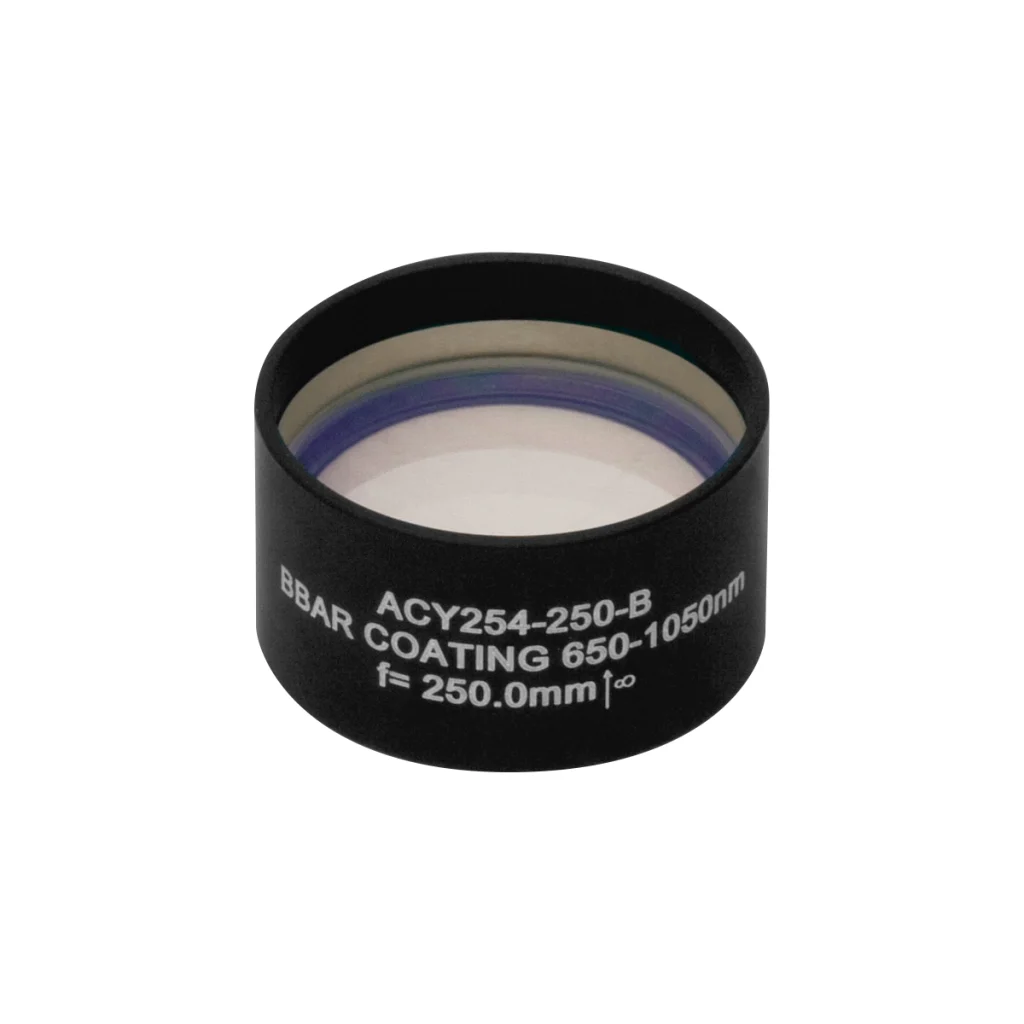 Thorlabs ACY254-250-B 柱面消色差双合透镜 Ø25.4mm(Ø1") f=25.0mm B膜(650-1050nm)