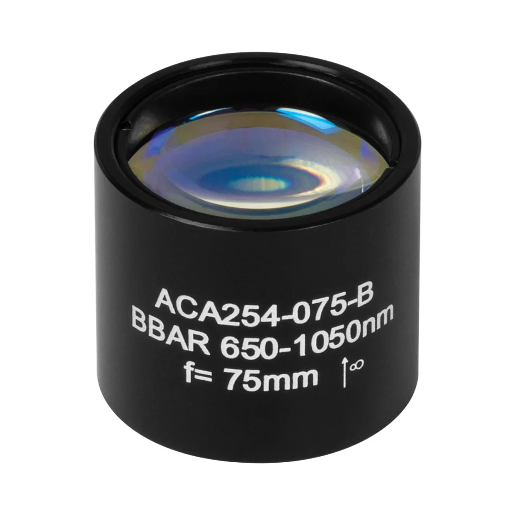 Thorlabs ACA254-075-B 非球面消色差双合透镜 Ø25.4mm(Ø1") f=7.5mm B膜(650-1050nm)