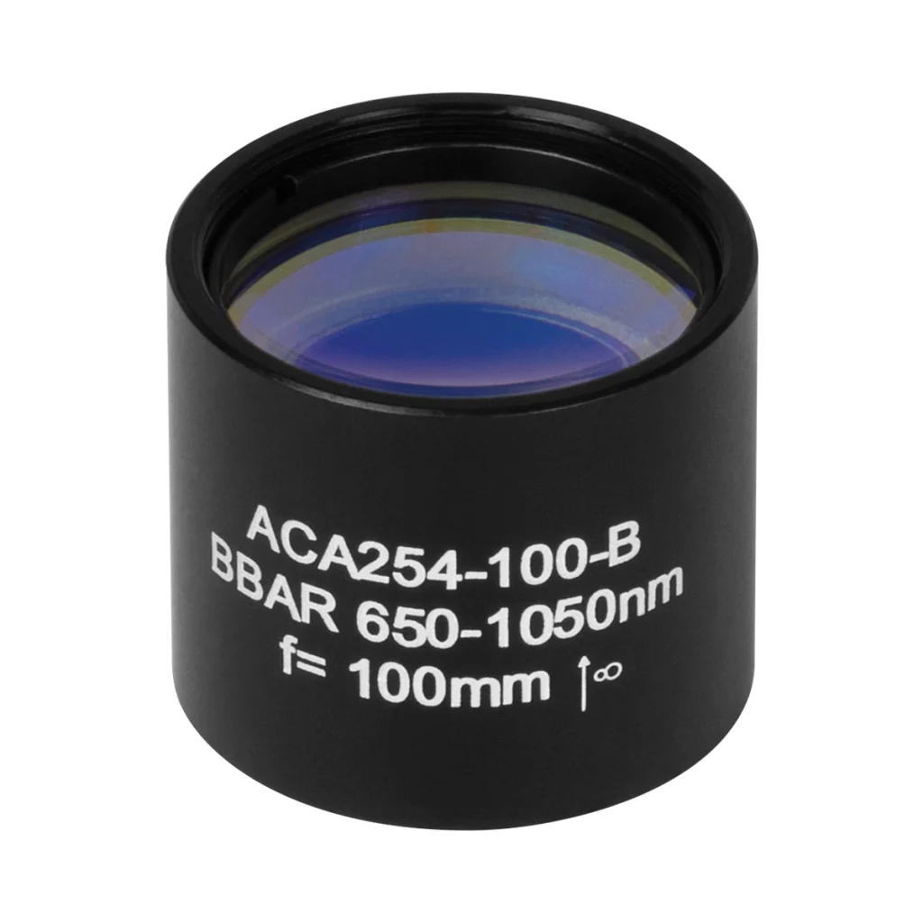 Thorlabs ACA254-100-B 非球面消色差双合透镜 Ø25.4mm(Ø1") f=10.0mm B膜(650-1050nm)