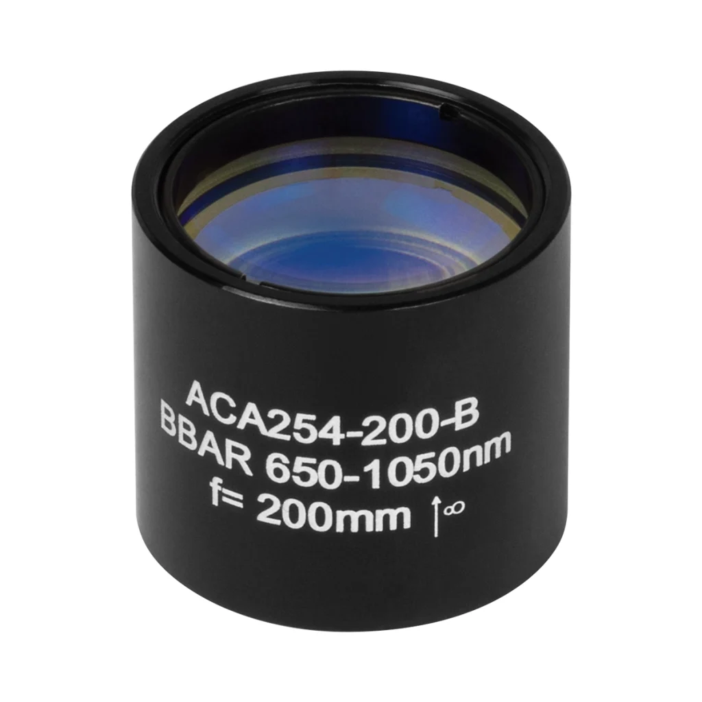 Thorlabs ACA254-200-B 非球面消色差双合透镜 Ø25.4mm(Ø1") f=20.0mm B膜(650-1050nm)