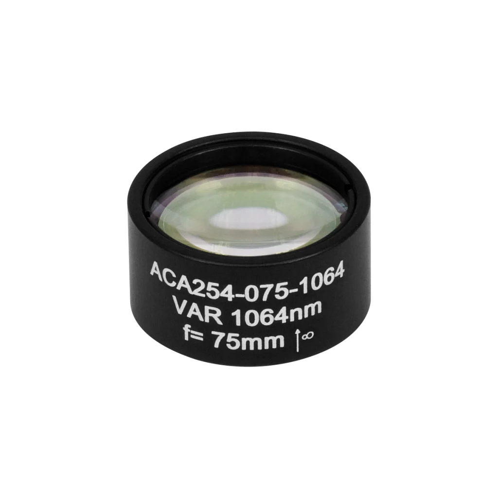 Thorlabs ACA254-075-1064 非球面消色差双合透镜 Ø25.4mm(Ø1") f=7.5mm 未镀膜