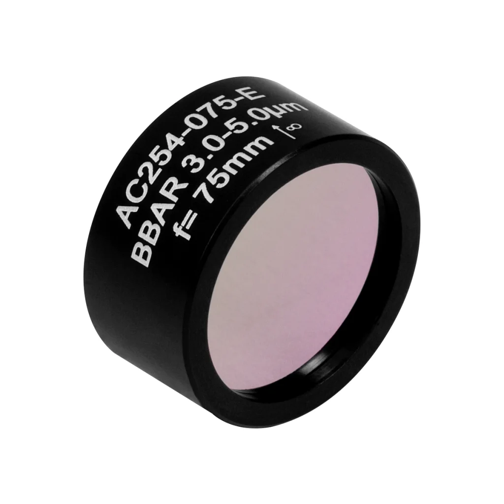 Thorlabs AC254-075-E 消色差双合透镜 Ø25.4mm(Ø1") f=7.5mm 未镀膜