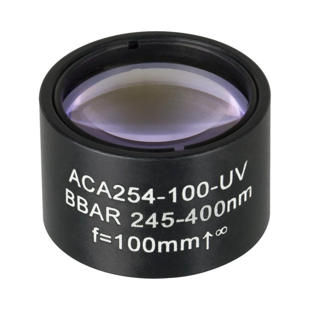 Thorlabs ACA254-100-UV 非球面消色差双合透镜 Ø25.4mm(Ø1") f=10.0mm UV膜(245-400nm)