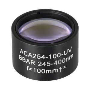 Thorlabs ACA254-100-UV 非球面消色差双合透镜 Ø25.4mm(Ø1") f=10.0mm UV膜(245-400nm)
