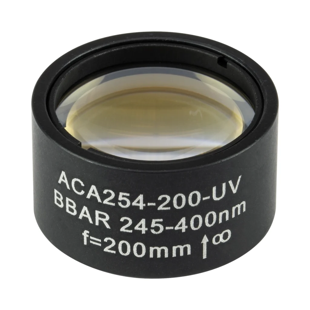 Thorlabs ACA254-200-UV 非球面消色差双合透镜 Ø25.4mm(Ø1") f=20.0mm UV膜(245-400nm)