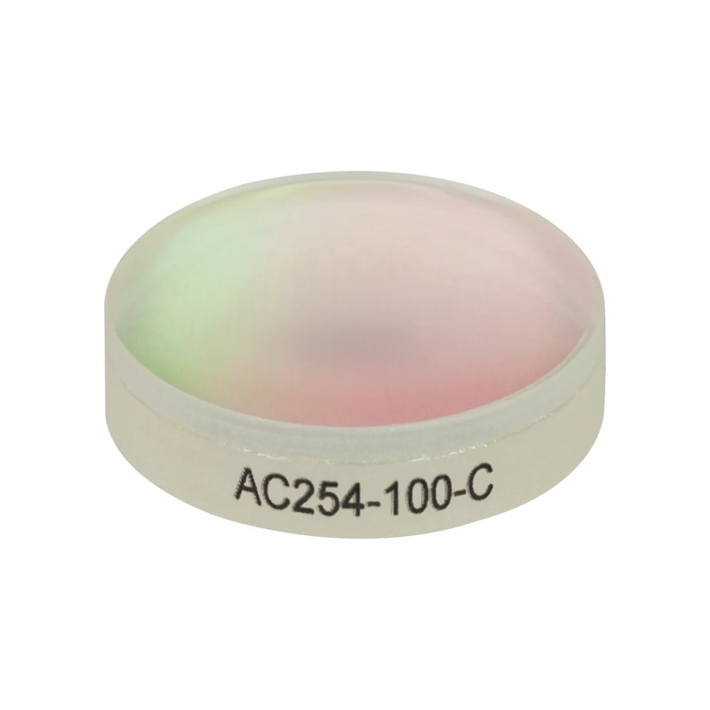 Thorlabs AC254-100-C 消色差双合透镜 Ø25.4mm(Ø1") f=10.0mm C膜(1050-1700nm)