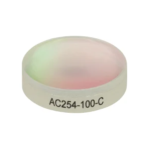 Thorlabs AC254-100-C 消色差双合透镜 Ø25.4mm(Ø1") f=10.0mm C膜(1050-1700nm)