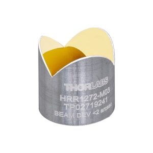 Thorlabs HHR1272-M03 复型工艺的铝质中空回射器,Ø1/2英寸,通光孔径为Ø0.45英寸,光束偏移< 2 arcsec,无保护层的金膜