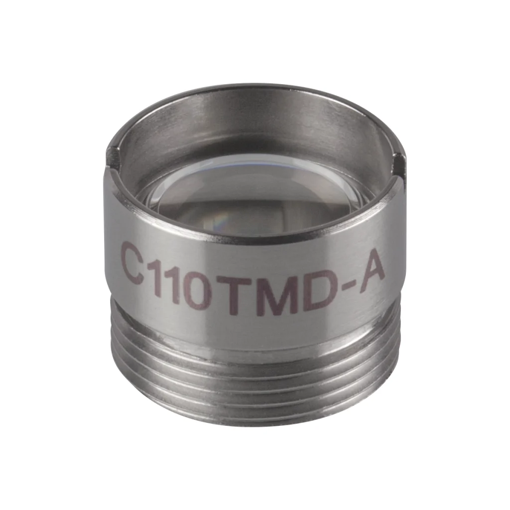 Thorlabs C110TMD-A非球面透镜 f=6.2 mm NA=0.40 WD = 1.6 mm 已安装 增透膜：350-700 nm
