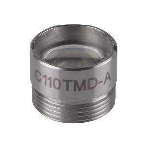 Thorlabs C110TMD-A非球面透镜 f=6.2 mm NA=0.40 WD = 1.6 mm 已安装 增透膜：350-700 nm