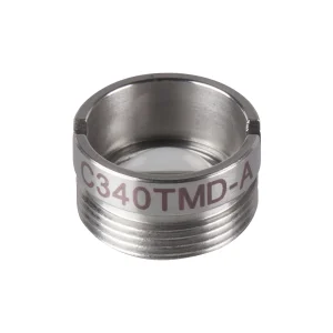 Thorlabs C340TMD-A非球面透镜 f = 4.0 mm NA = 0.64 WD = 0.9 mm 已安装 增透膜:350-700 nm
