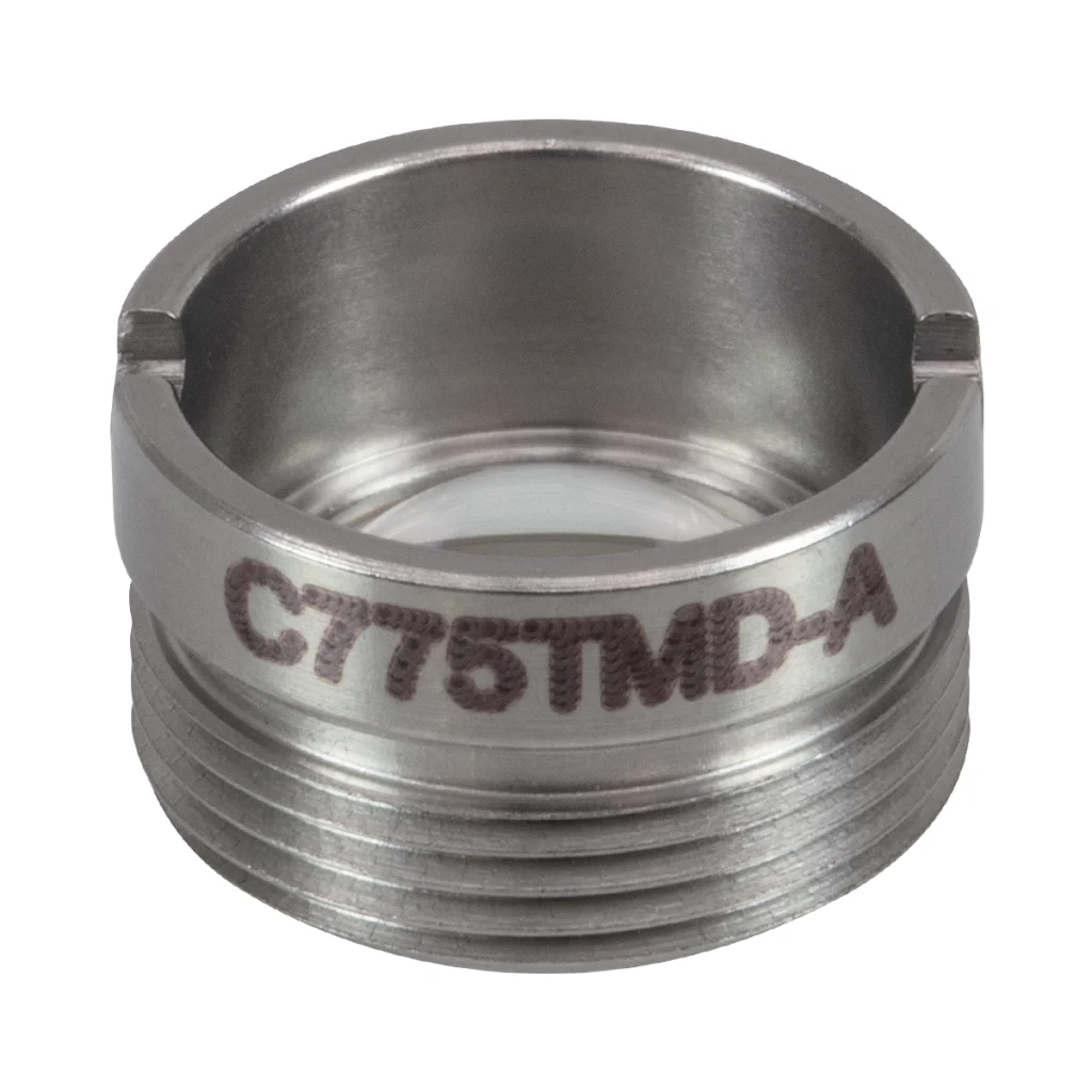 Thorlabs C775TMD-A非球面透镜 f = 4.0 mm NA = 0.60 WD = 1.5 mm 已安装 增透膜:350 - 700 nm