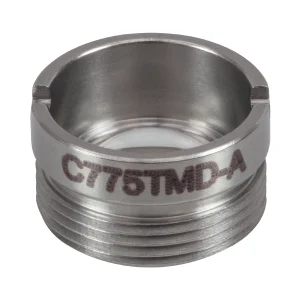 Thorlabs C775TMD-A非球面透镜 f = 4.0 mm NA = 0.60 WD = 1.5 mm 已安装 增透膜:350 - 700 nm