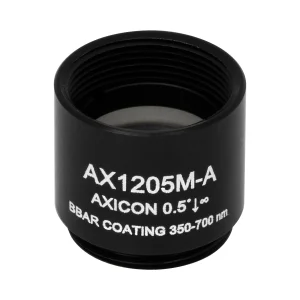 Thorlabs AX1205M-A 锥形透镜 N-BK7 Ø12.7mm(Ø1/2") 0.5° A膜(350-700nm)