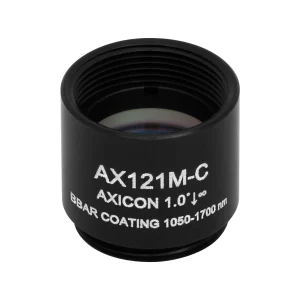 Thorlabs AX121M-C 锥形透镜 N-BK7 Ø12.7mm(Ø1/2") 1.0° C膜(1050-1700nm)