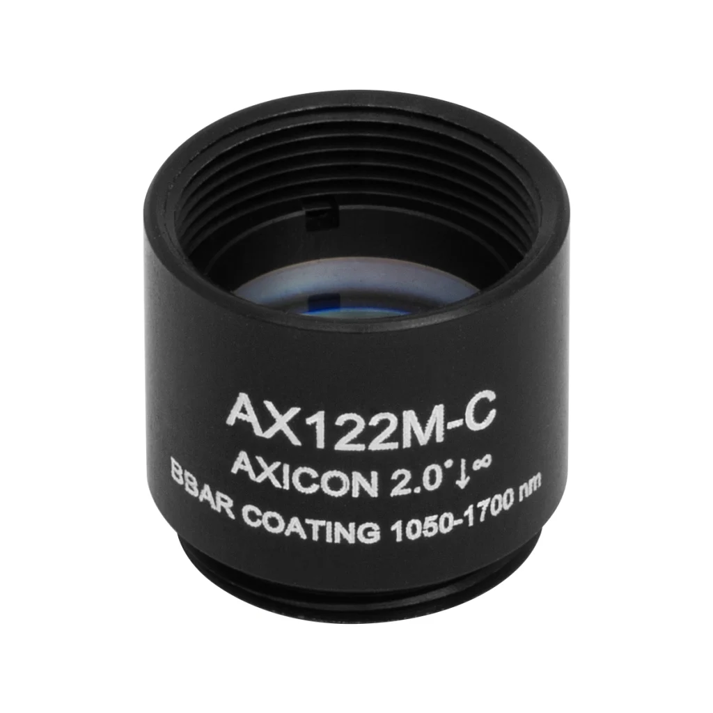 Thorlabs AX122M-C 锥形透镜 N-BK7 Ø12.7mm(Ø1/2") 2.0° C膜(1050-1700nm)