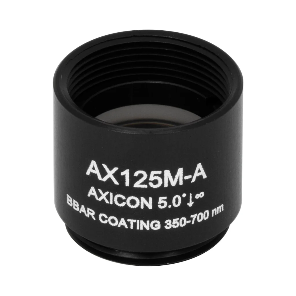 Thorlabs AX125M-A 锥形透镜 N-BK7 Ø12.7mm(Ø1/2") 5.0° A膜(350-700nm)