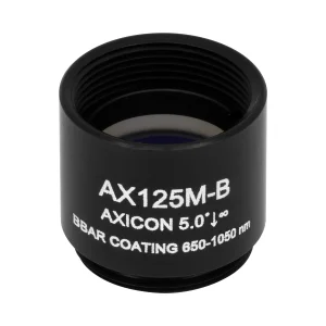 Thorlabs AX125M-B 锥形透镜 N-BK7 Ø12.7mm(Ø1/2") 5.0° B膜(650-1050nm)
