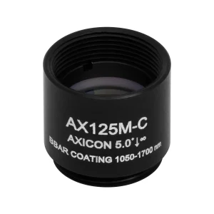 Thorlabs AX125M-C 锥形透镜 N-BK7 Ø12.7mm(Ø1/2") 5.0° C膜(1050-1700nm)