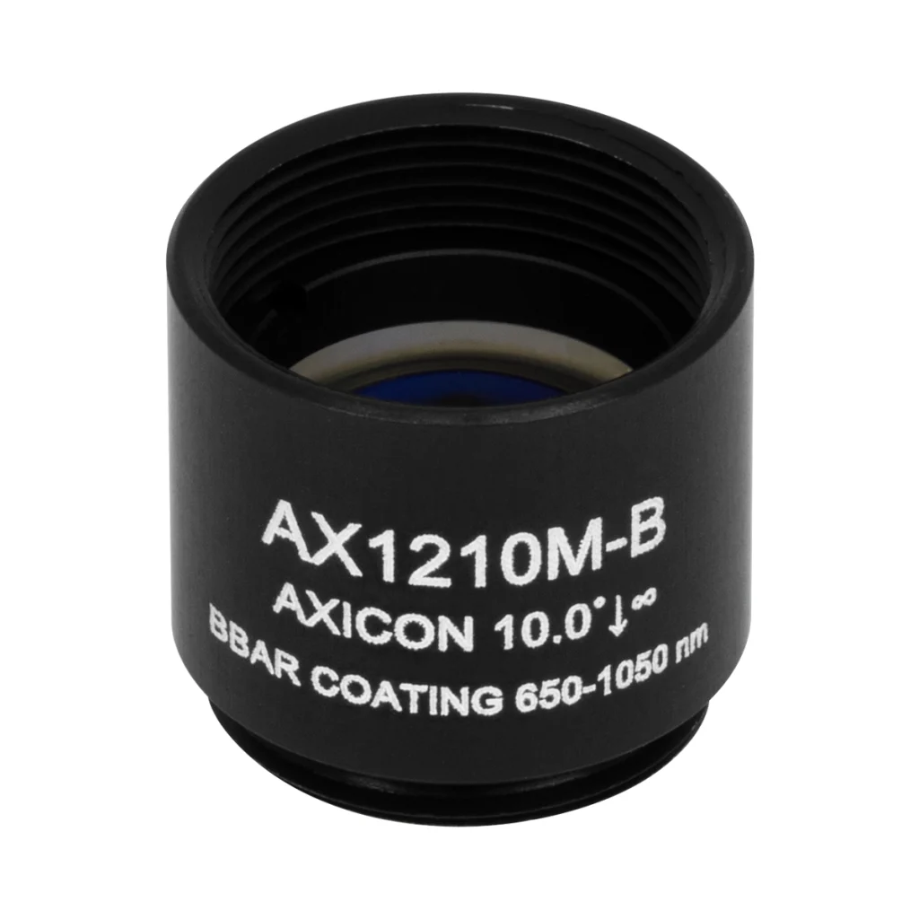 Thorlabs AX1210M-B 锥形透镜 N-BK7 Ø12.7mm(Ø1/2") 10.0° B膜(650-1050nm)