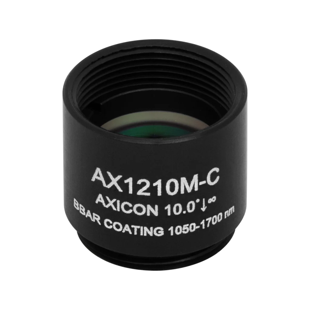 Thorlabs AX1210M-C 锥形透镜 N-BK7 Ø12.7mm(Ø1/2") 10.0° C膜(1050-1700nm)