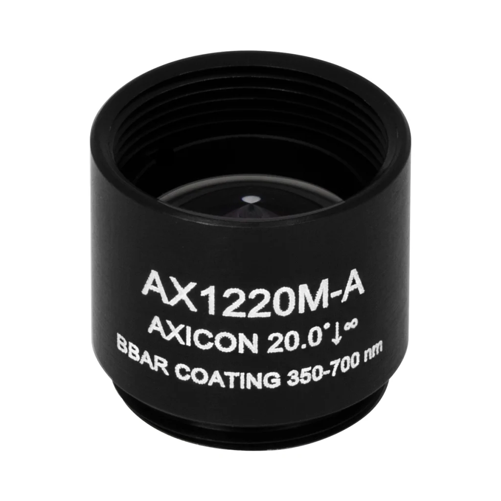 Thorlabs AX1220M-A 锥形透镜 N-BK7 Ø12.7mm(Ø1/2") 20.0° A膜(350-700nm)