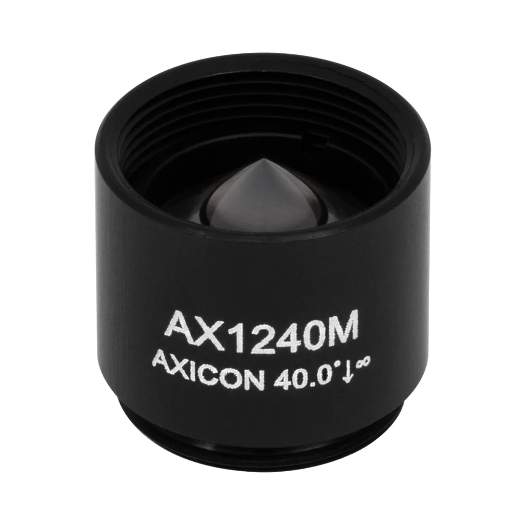 Thorlabs AX1240M 锥形透镜 N-BK7 Ø12.7mm(Ø1/2") 40.0° 未镀膜