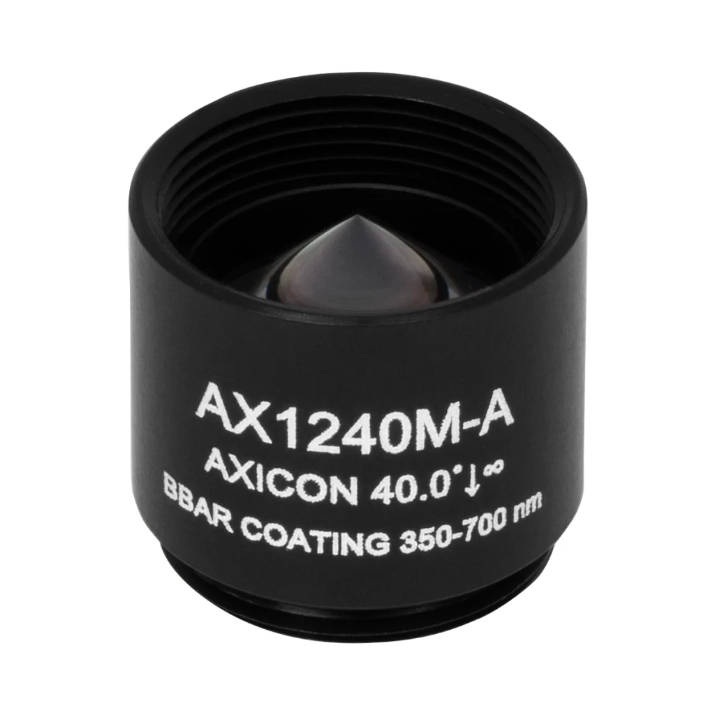Thorlabs AX1240M-A 锥形透镜 N-BK7 Ø12.7mm(Ø1/2") 40.0° A膜(350-700nm)