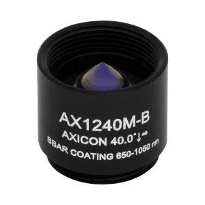 Thorlabs AX1240M-B 锥形透镜 N-BK7 Ø12.7mm(Ø1/2") 40.0° B膜(650-1050nm)