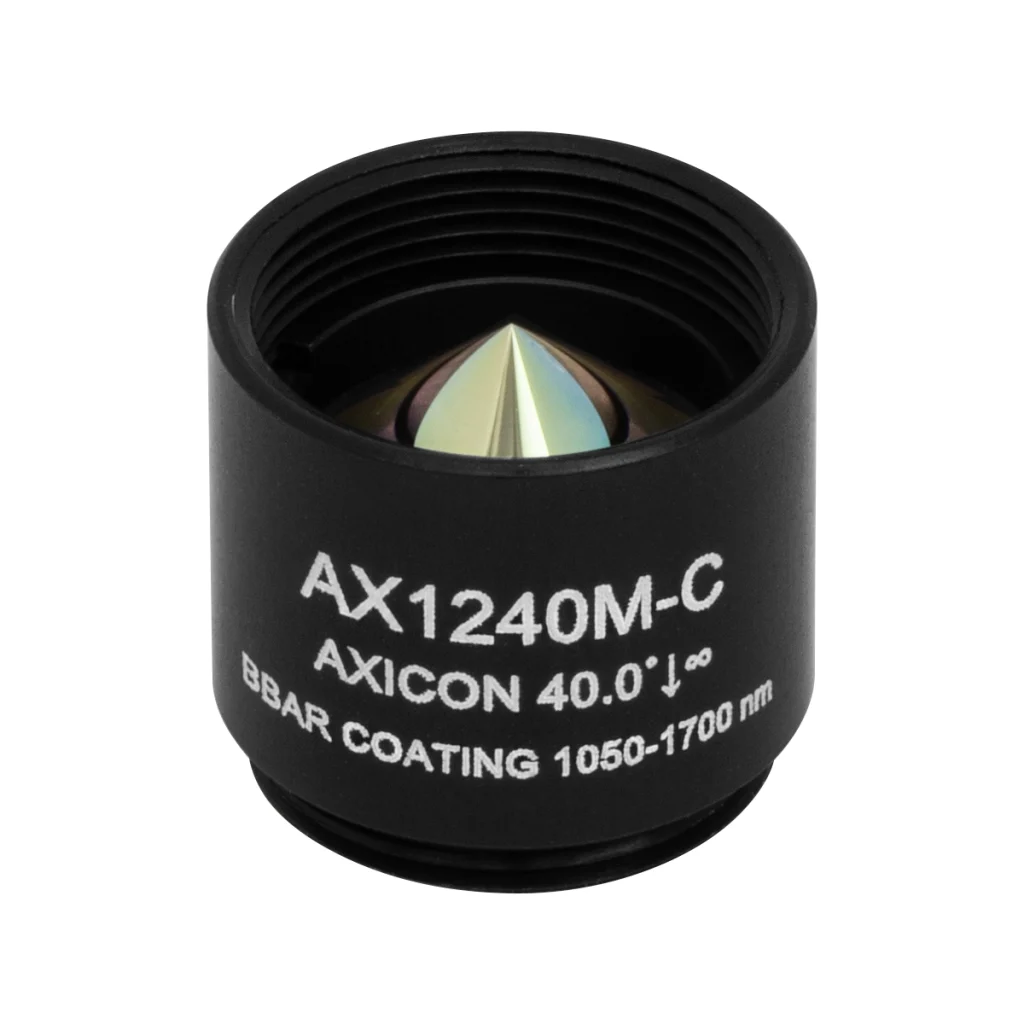 Thorlabs AX1240M-C 锥形透镜 N-BK7 Ø12.7mm(Ø1/2") 40.0° C膜(1050-1700nm)