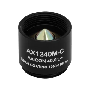 Thorlabs AX1240M-C 锥形透镜 N-BK7 Ø12.7mm(Ø1/2") 40.0° C膜(1050-1700nm)