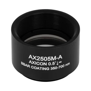 Thorlabs AX2505M-A 锥形透镜 N-BK7 Ø25.4mm(Ø1") 0.5° A膜(350-700nm)
