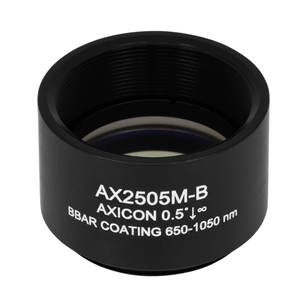 Thorlabs AX2505M-B 锥形透镜 N-BK7 Ø25.4mm(Ø1") 0.5° B膜(650-1050nm)