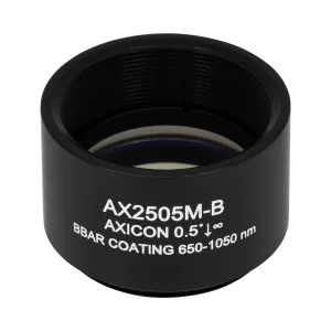 Thorlabs AX2505M-B 锥形透镜 N-BK7 Ø25.4mm(Ø1") 0.5° B膜(650-1050nm)