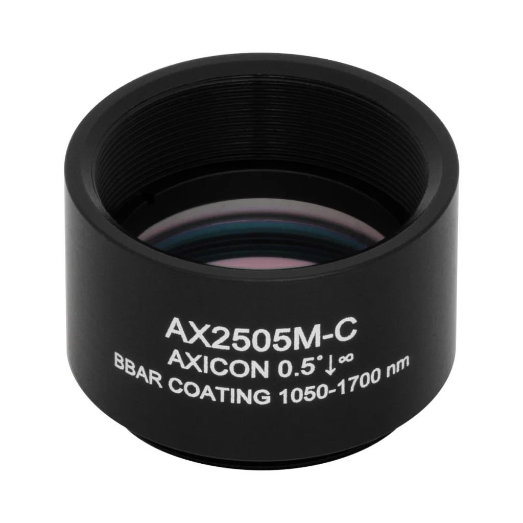 Thorlabs AX2505M-C 锥形透镜 N-BK7 Ø25.4mm(Ø1") 0.5° C膜(1050-1700nm)