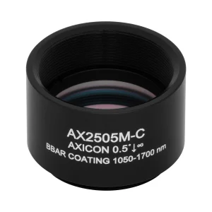 Thorlabs AX2505M-C 锥形透镜 N-BK7 Ø25.4mm(Ø1") 0.5° C膜(1050-1700nm)