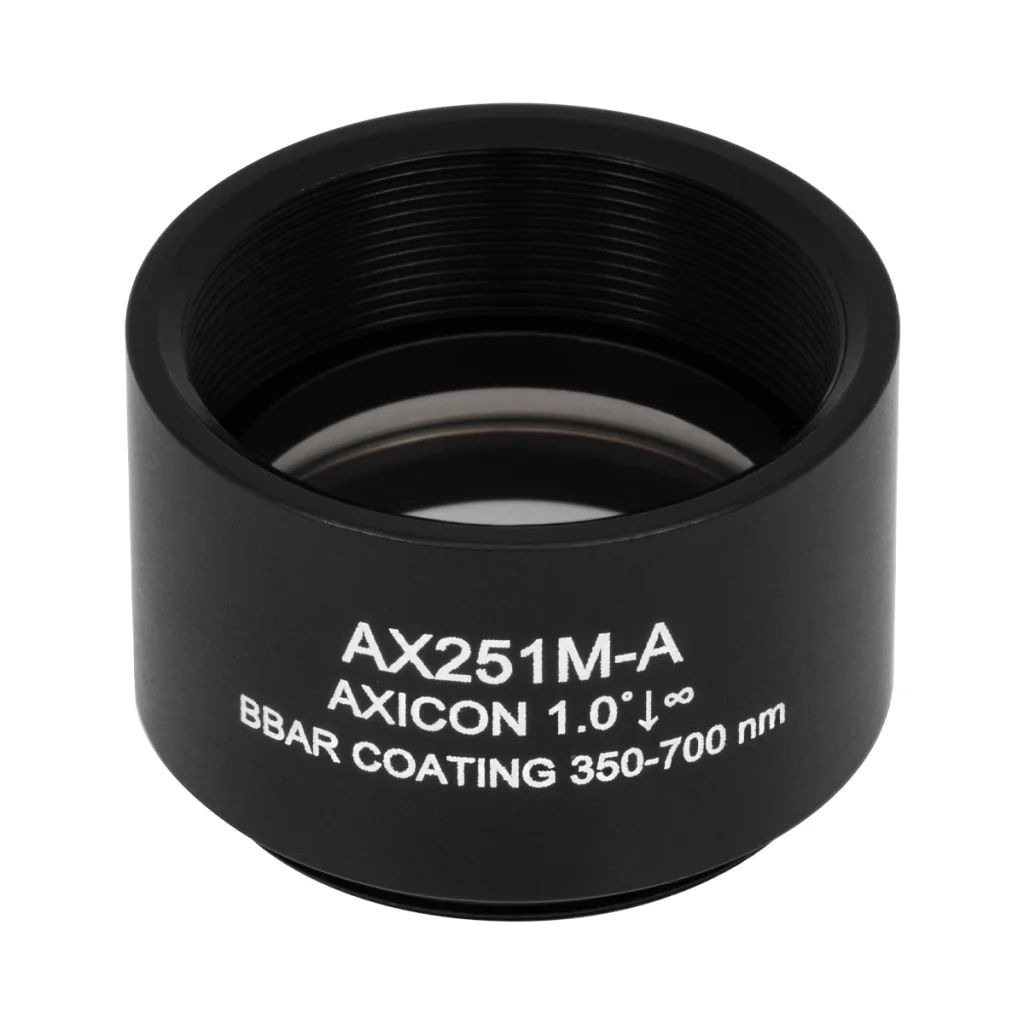 Thorlabs AX251M-A 锥形透镜 N-BK7 Ø25.4mm(Ø1") 1.0° A膜(350-700nm)