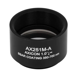 Thorlabs AX251M-A 锥形透镜 N-BK7 Ø25.4mm(Ø1") 1.0° A膜(350-700nm)