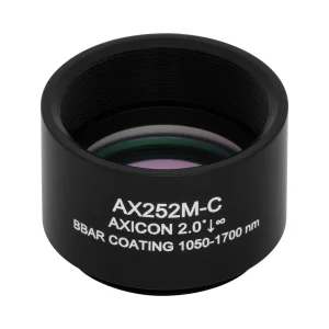 Thorlabs AX252M-C 锥形透镜 N-BK7 Ø25.4mm(Ø1") 2.0° C膜(1050-1700nm)