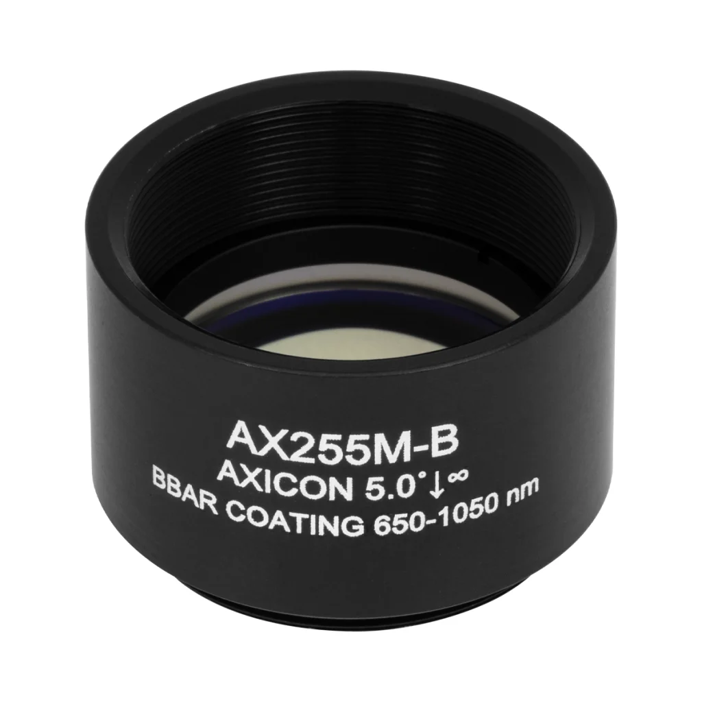 Thorlabs AX255M-B 锥形透镜 N-BK7 Ø25.4mm(Ø1") 5.0° B膜(650-1050nm)