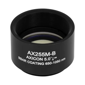 Thorlabs AX255M-B 锥形透镜 N-BK7 Ø25.4mm(Ø1") 5.0° B膜(650-1050nm)