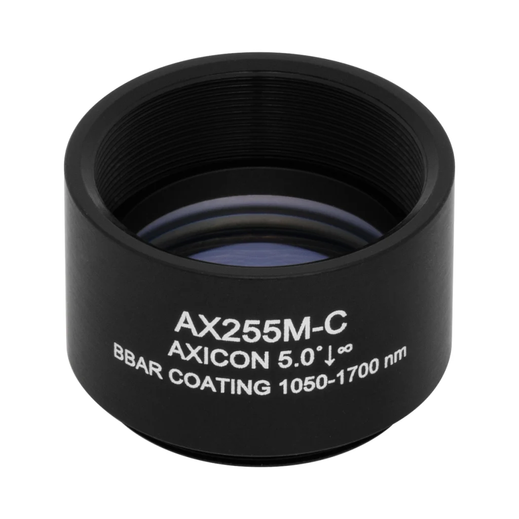 Thorlabs AX255M-C 锥形透镜 N-BK7 Ø25.4mm(Ø1") 5.0° C膜(1050-1700nm)