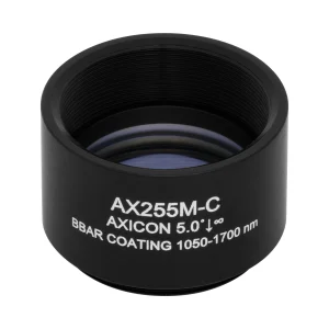 Thorlabs AX255M-C 锥形透镜 N-BK7 Ø25.4mm(Ø1") 5.0° C膜(1050-1700nm)