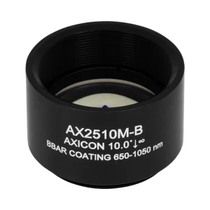 Thorlabs AX2510M-B 锥形透镜 N-BK7 Ø25.4mm(Ø1") 10.0° B膜(650-1050nm)