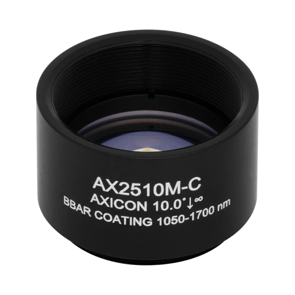 Thorlabs AX2510M-C 锥形透镜 N-BK7 Ø25.4mm(Ø1") 10.0° C膜(1050-1700nm)