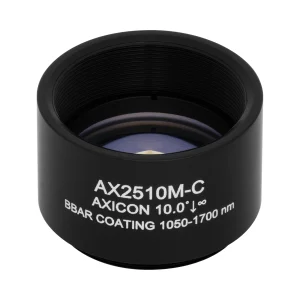Thorlabs AX2510M-C 锥形透镜 N-BK7 Ø25.4mm(Ø1") 10.0° C膜(1050-1700nm)