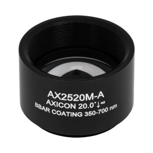 Thorlabs AX2520M-A 锥形透镜 N-BK7 Ø25.4mm(Ø1") 20.0° A膜(350-700nm)
